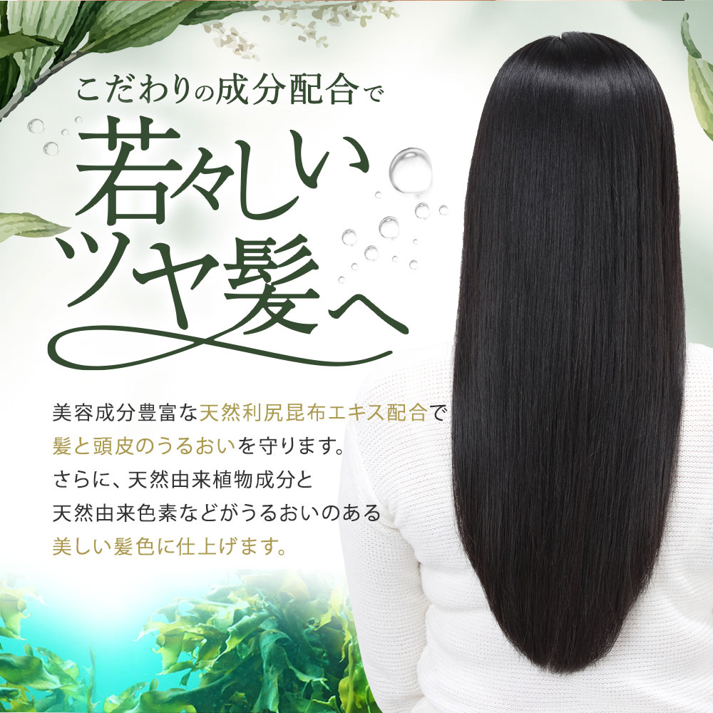 楽天市場】【3/3 20:00〜10%OFF & 送料無料】白髪用 利尻ヘアカラー