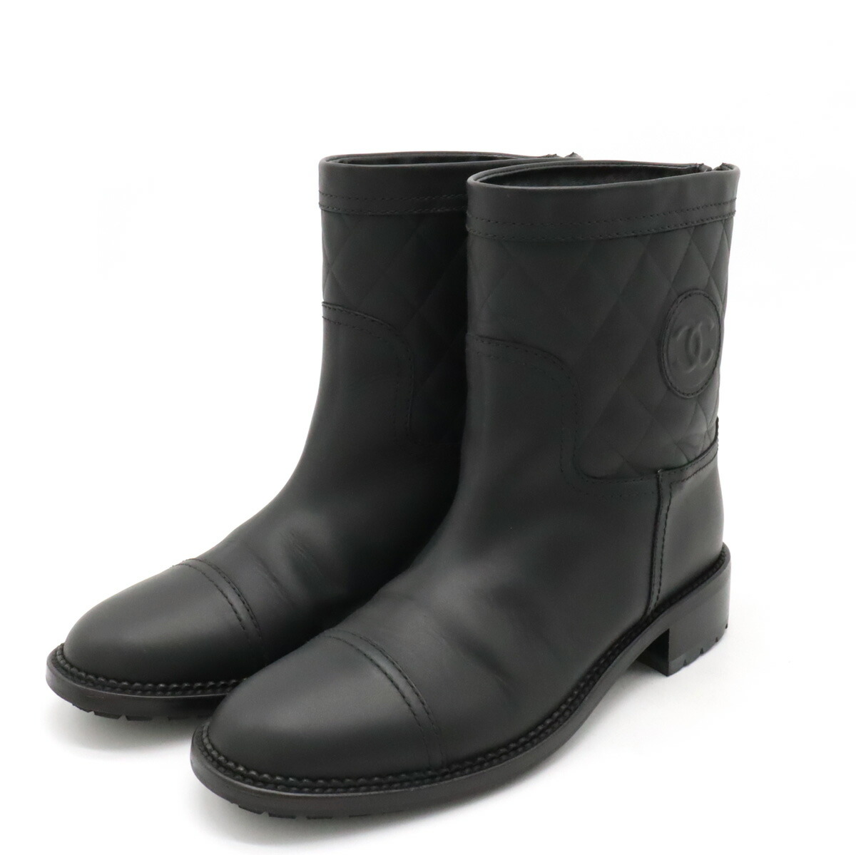 楽天市場】CHANEL シャネル ココマーク マトラッセ エンジニアブーツ