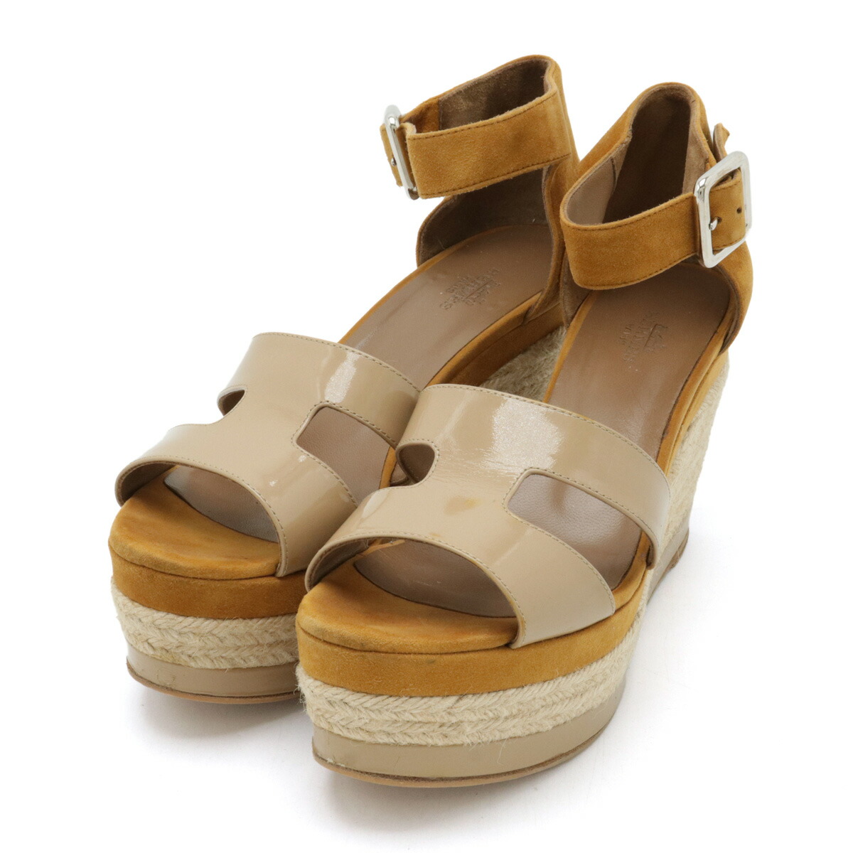 楽天市場】HERMES エルメス イラナ エスパドリーユ ウェッジソール