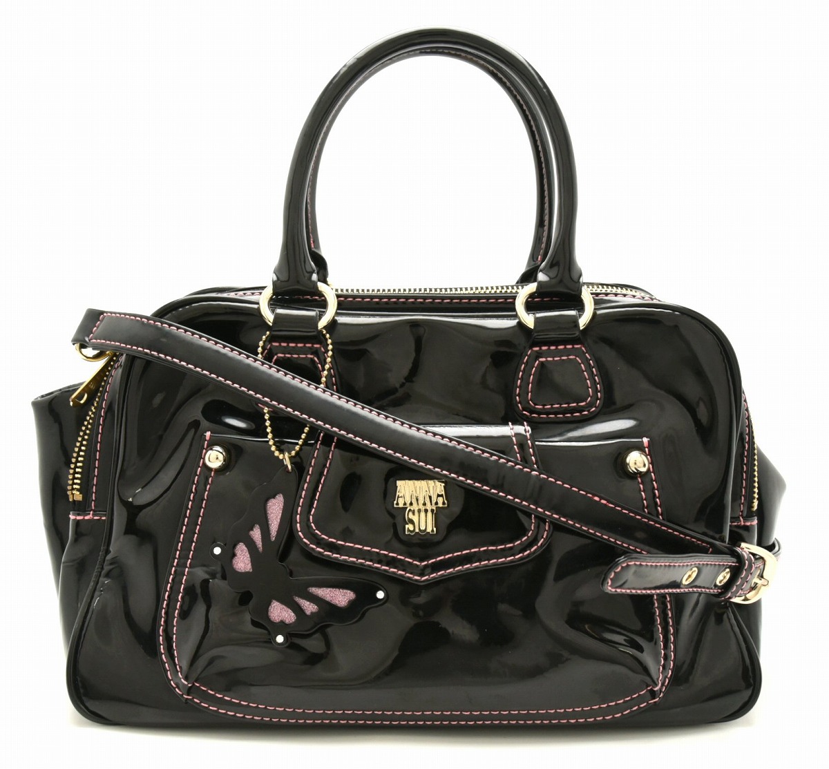 楽天市場】【バッグ】ANNA SUI アナ スイ アナスイ 2WAY ハンドバッグ