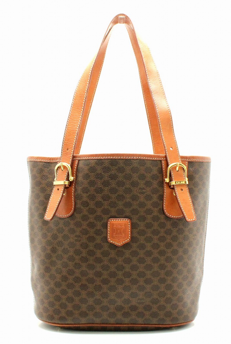 楽天市場】【バッグ】CELINE セリーヌ マカダム柄 トートバッグ