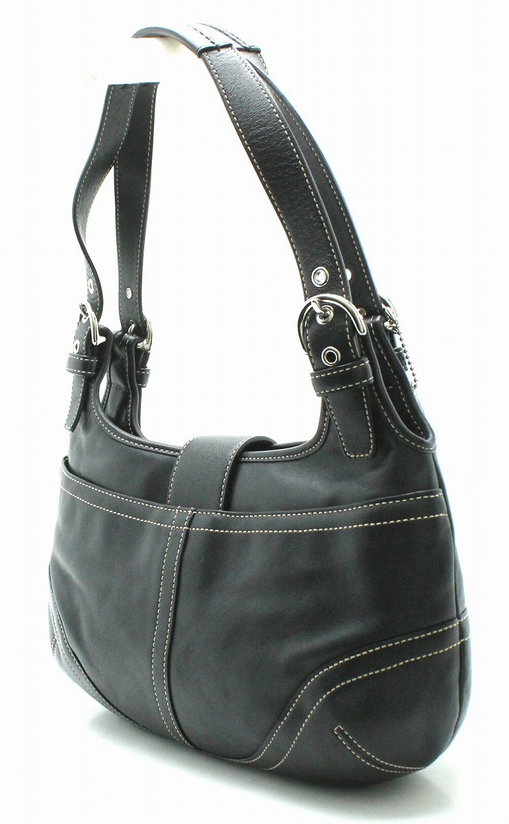 楽天市場】【バッグ】COACH コーチ ソーホー レザー バックル ホーボー