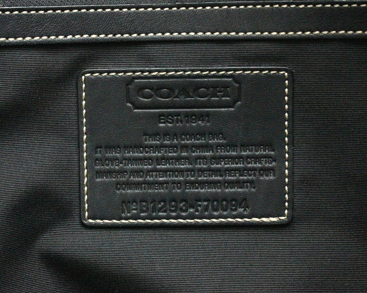 楽天市場】【バッグ】COACH コーチ レザー ビジネスバッグ ブリーフ