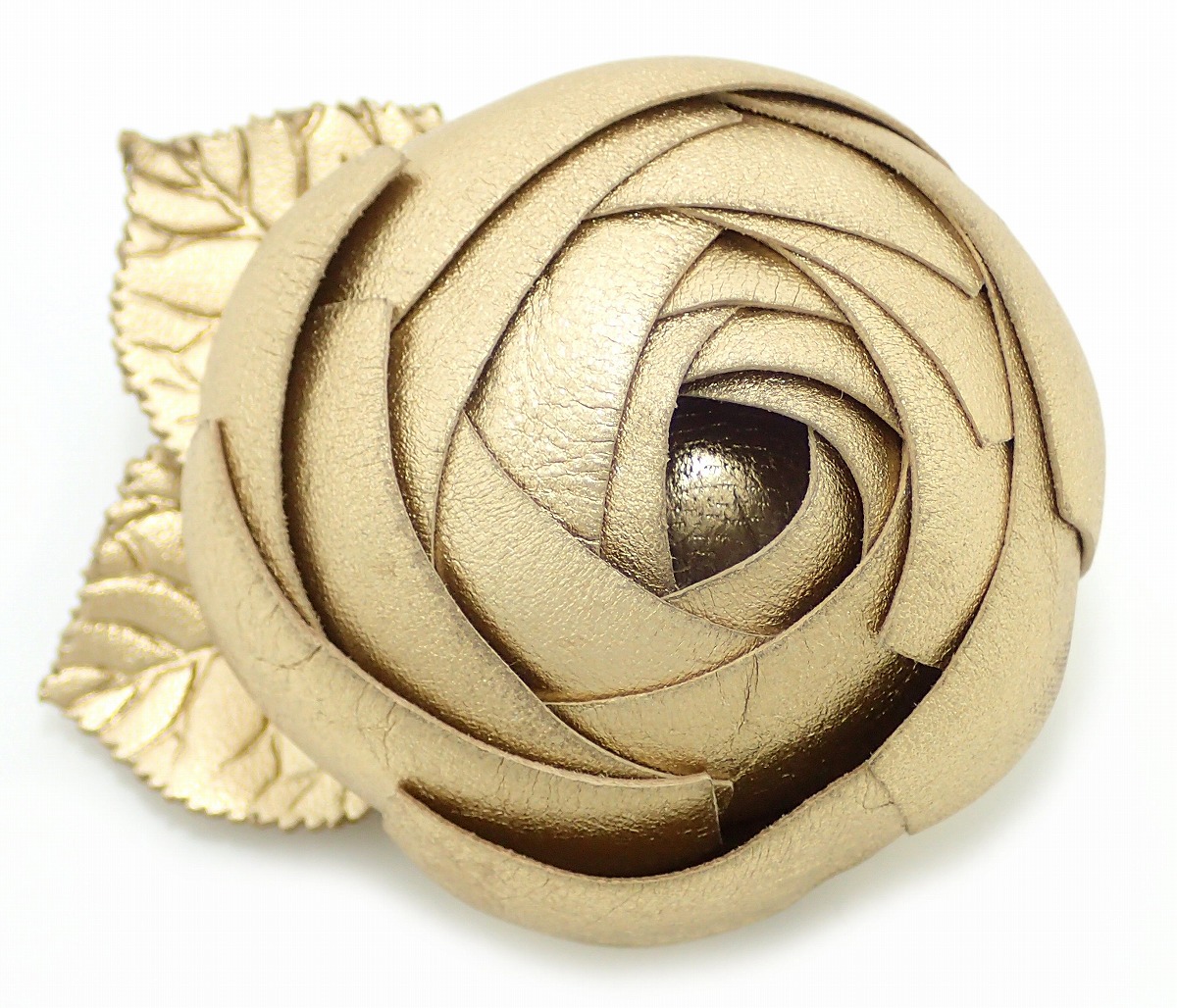 シャネル カメリア コサージュ ブローチ ヴィンテージ ピンク 箱付