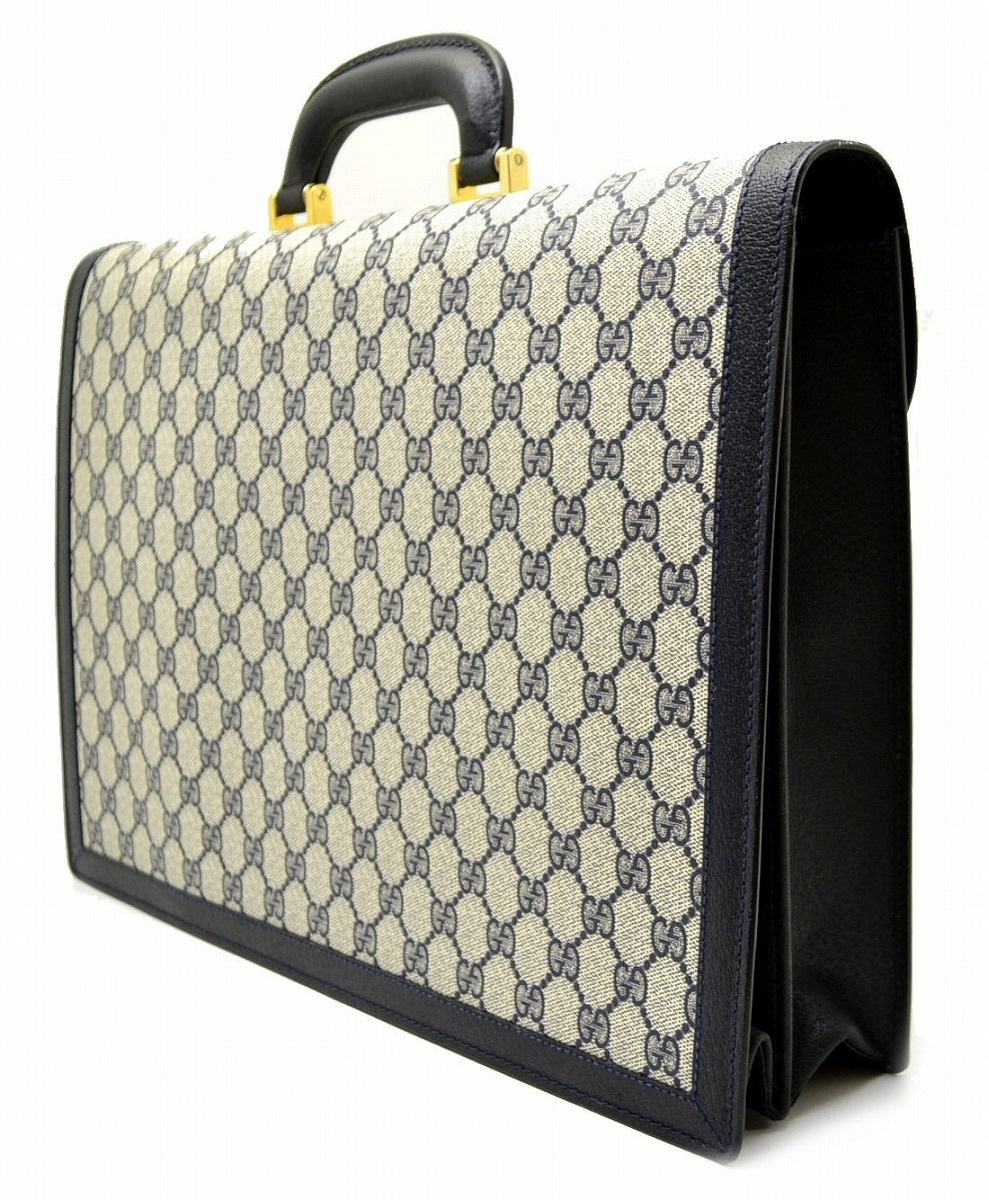 グッチ GGスプリーム GG柄 ビジネスバッグ ブリーフケース PVC