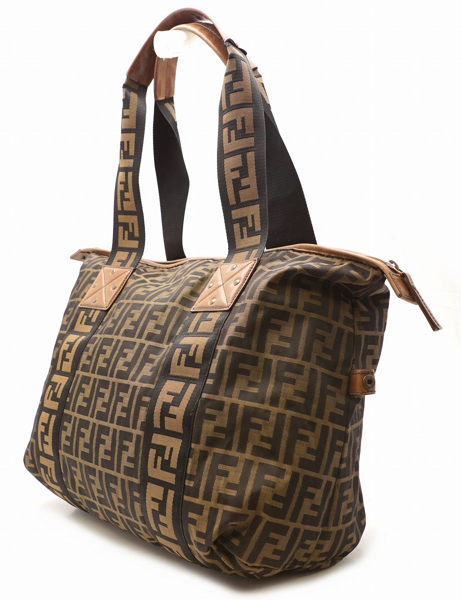 楽天市場】【バッグ】FENDI フェンディ ズッカ柄 ハンドバッグ トート