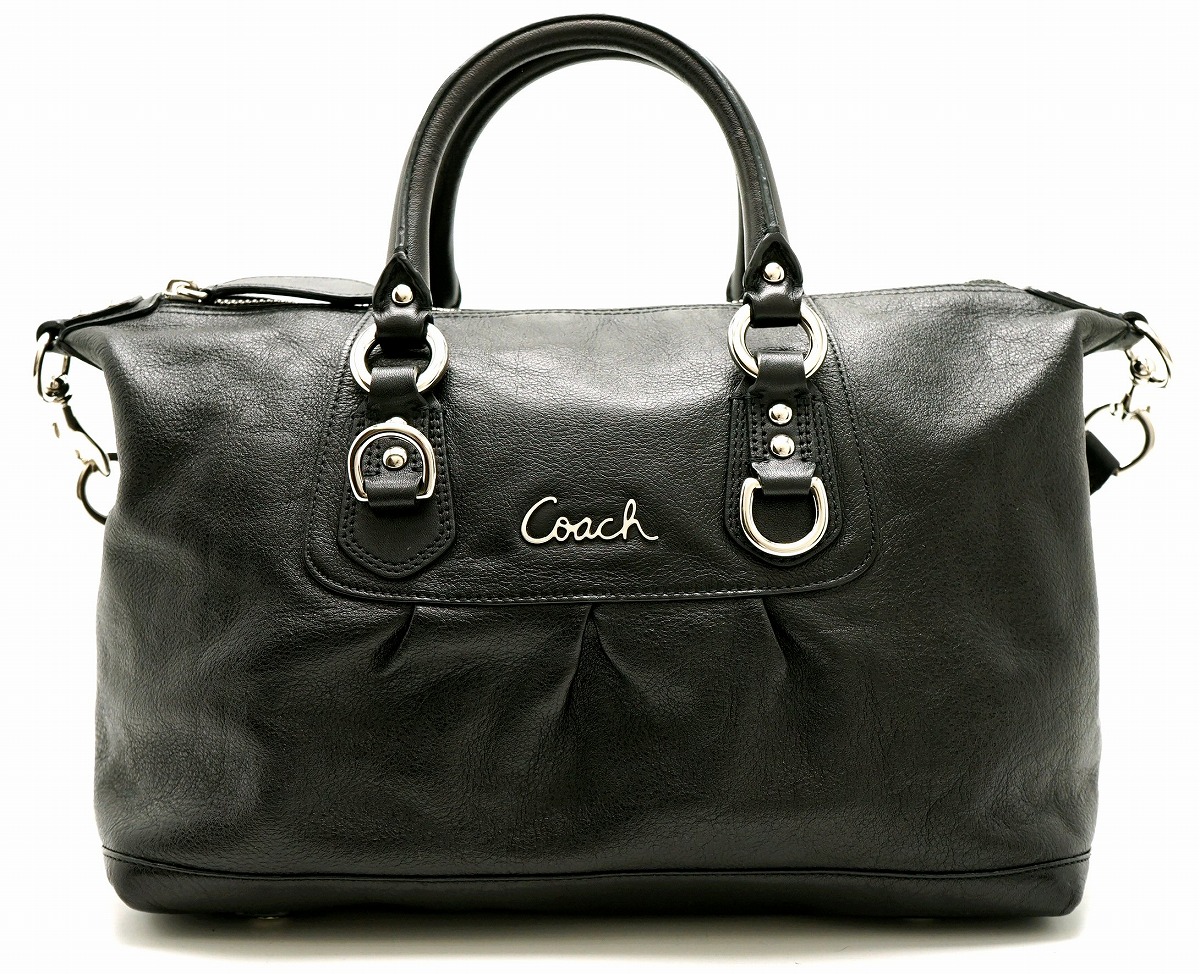 楽天市場】【バッグ】COACH コーチ アシュレイ レザー サッチェル 2WAY