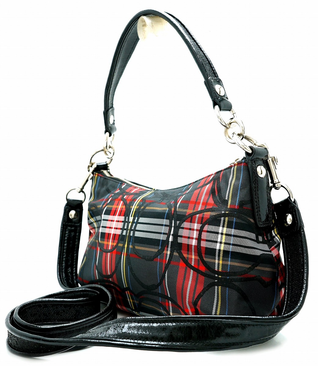 楽天市場】【バッグ】COACH コーチ チェック柄 ショルダーバッグ 2WAY