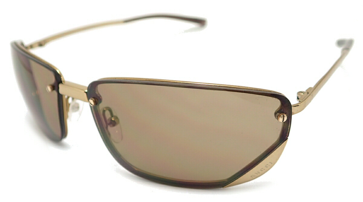 楽天市場】GUCCI グッチ サングラス ブラウンレンズ ゴールド 63□15