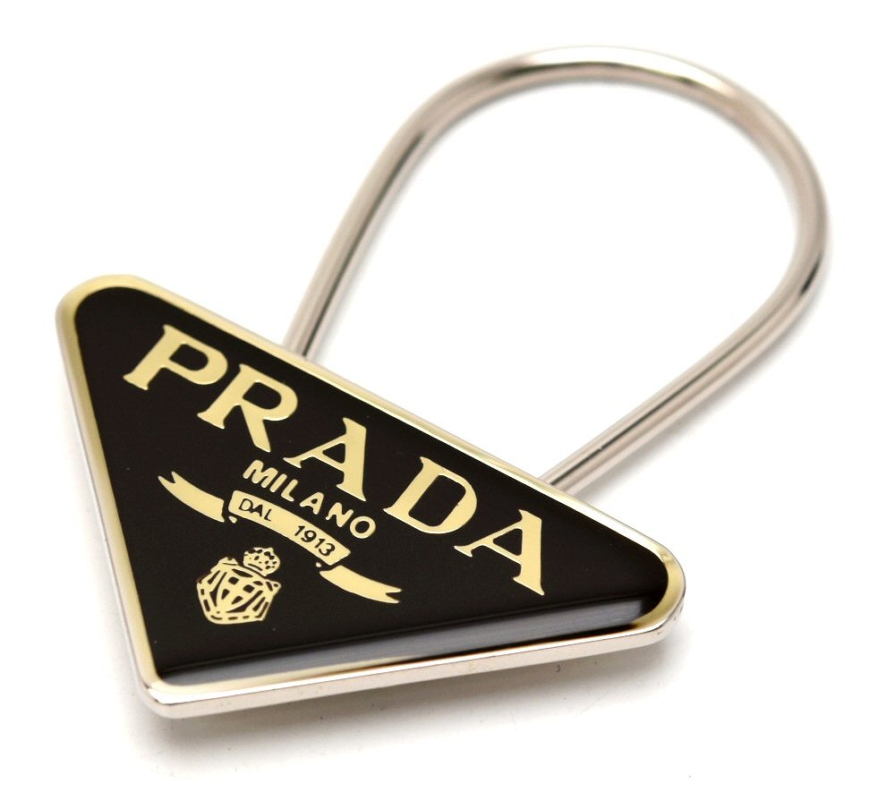 楽天市場】PRADA プラダ ロゴ プレート キーホルダー キーリング キー
