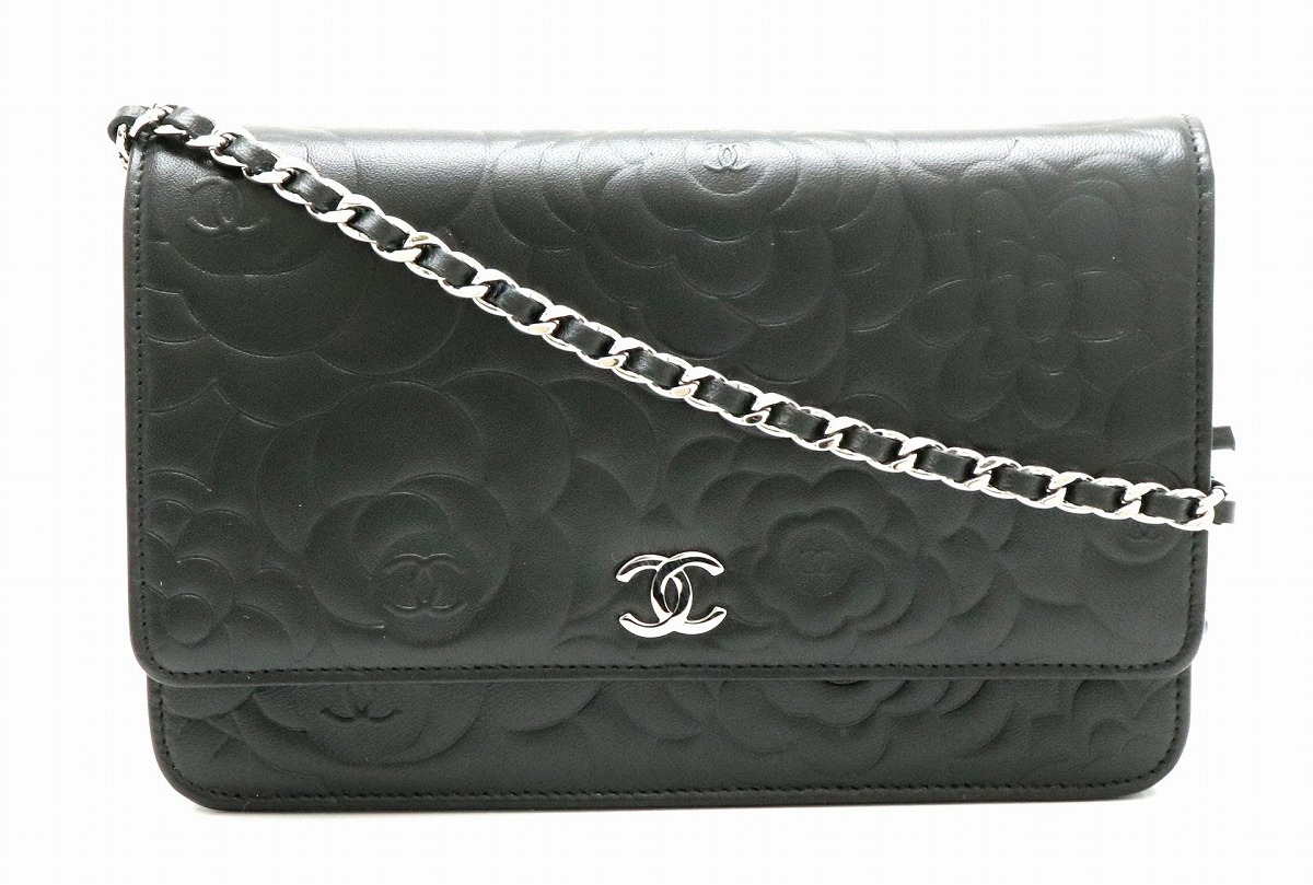 楽天市場】【未使用品】【財布】CHANEL シャネル カメリア チェーン