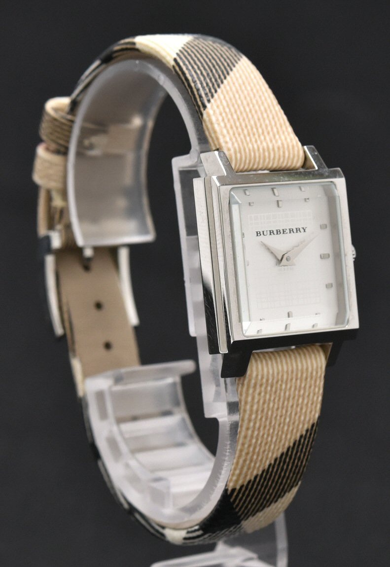 楽天市場】【ウォッチ】BURBERRY バーバリー ホワイト文字盤 チェック