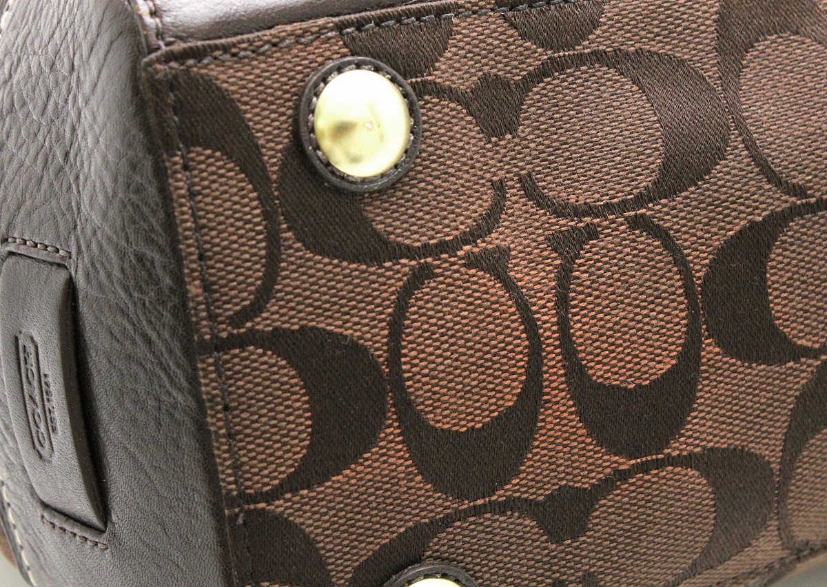 楽天市場】【バッグ】COACH コーチ シグネチャー ターンロック トート