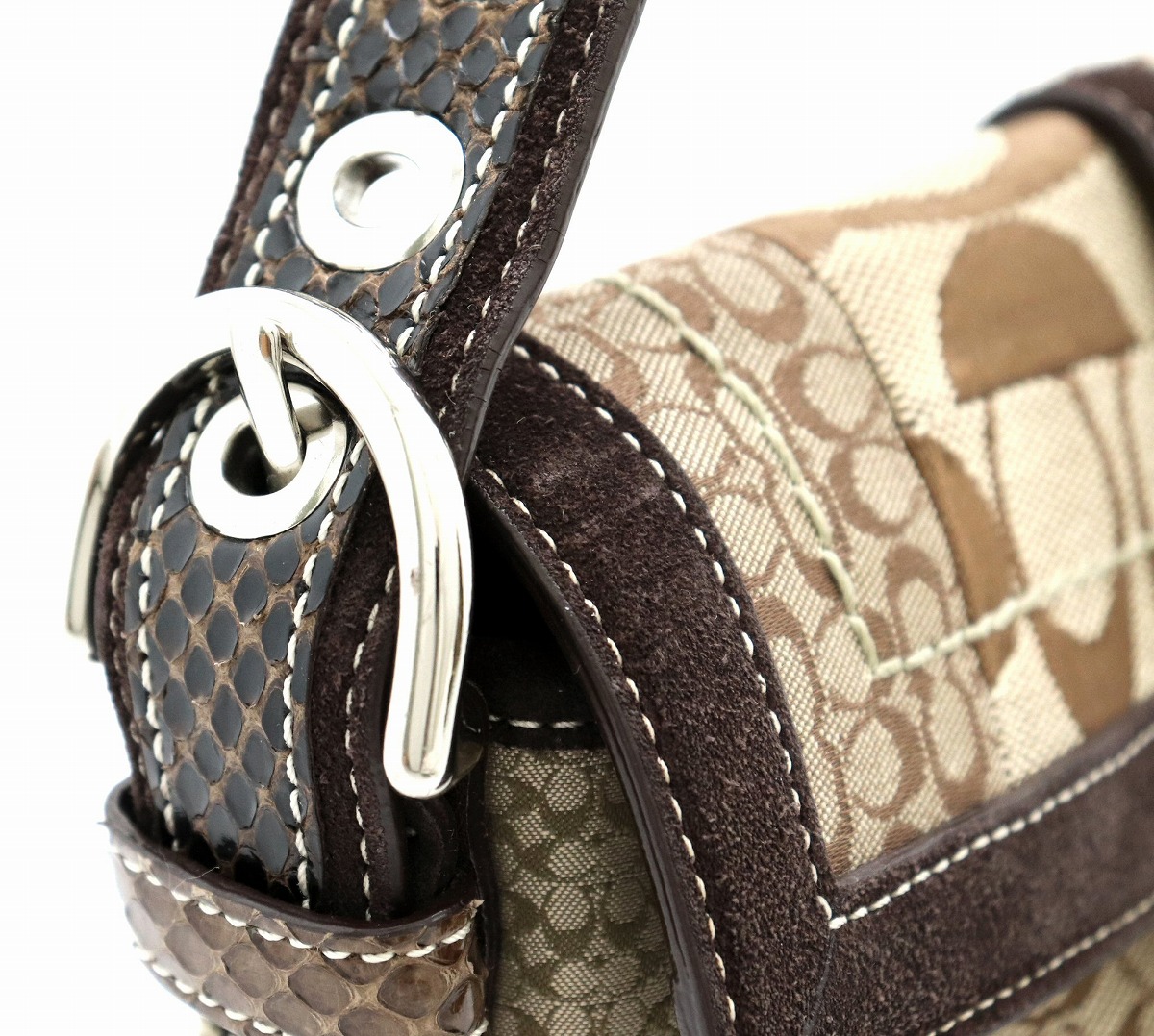 楽天市場】【バッグ】COACH コーチ パッチワークシグネチャー ミニ