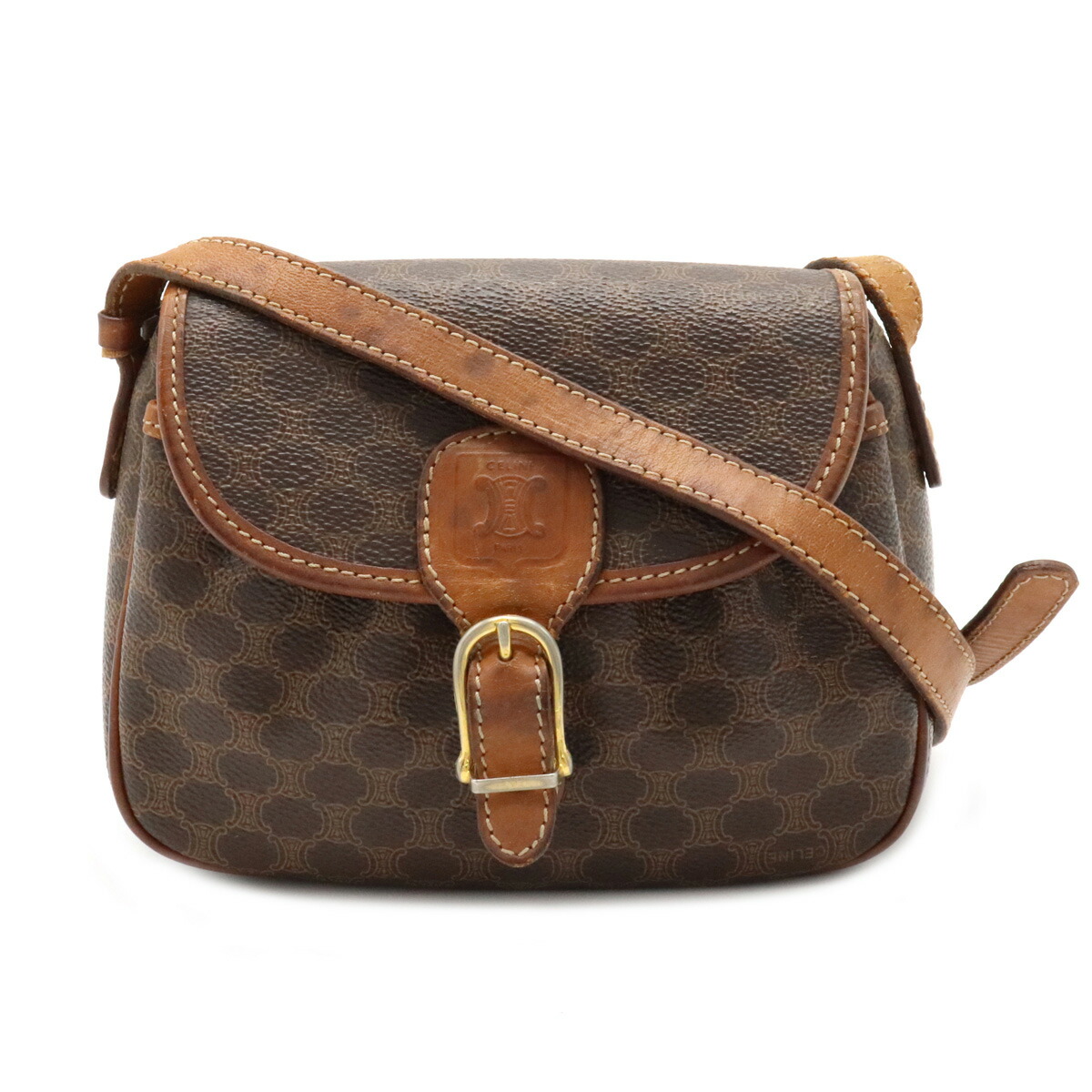 楽天市場】【バッグ】CELINE セリーヌ マカダム柄 ミニショルダー