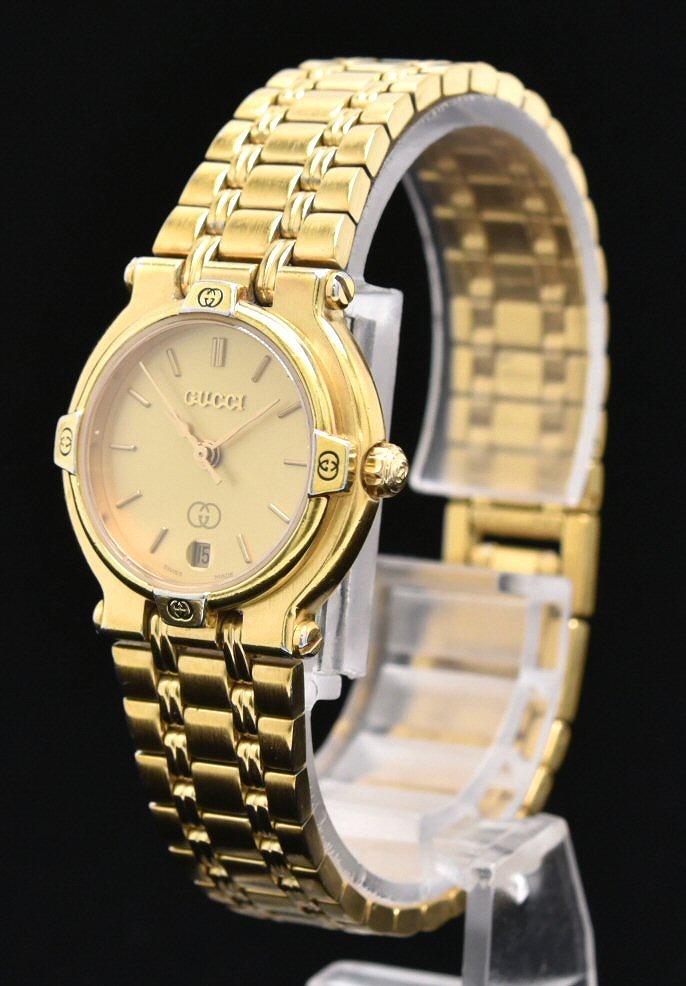 楽天市場】【ウォッチ】GUCCI グッチ デイト ゴールド文字盤 GP
