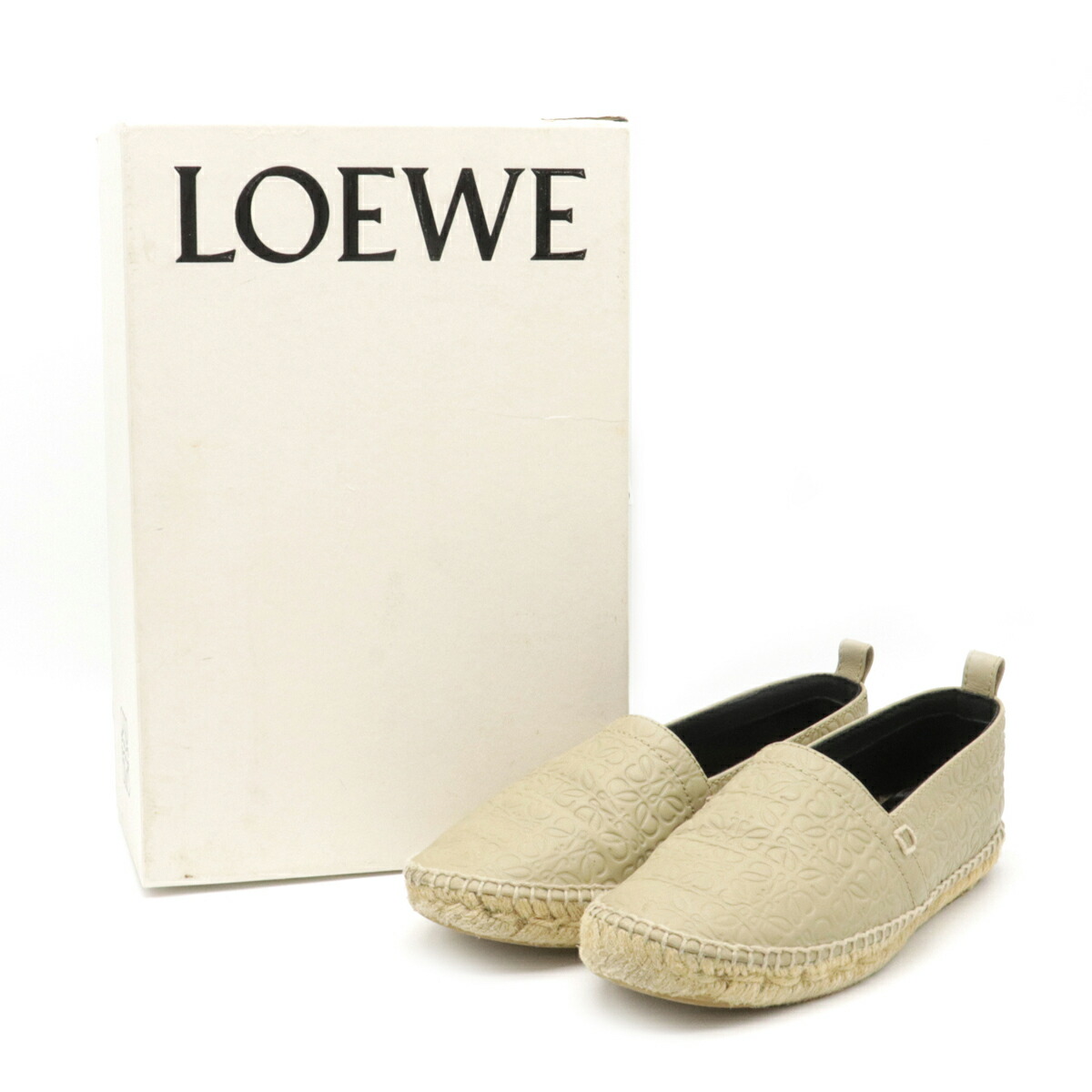 楽天市場】【靴】LOEWE ロエベ アナグラム エスパドリーユ スリッポン