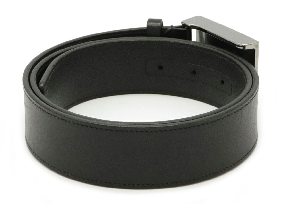 楽天市場】GUCCI グッチ シルバーバックル ベルト レザー ブラック 黒