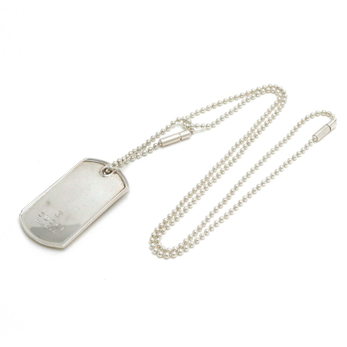 楽天市場】【ジュエリー】GUCCI グッチ ドッグタグ ロゴ プレート