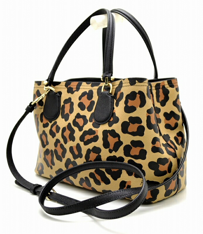 楽天市場】【バッグ】COACH コーチ レオパード柄 ハンドバッグ 2WAY