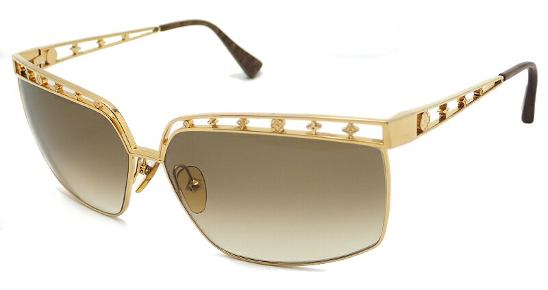 美品 ルイヴィトン サングラス レオパード マルキーズ Z0207E ブラウン