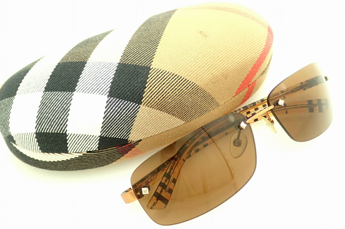 楽天市場】BURBERRY バーバリー サングラス クリア チェック スモーク