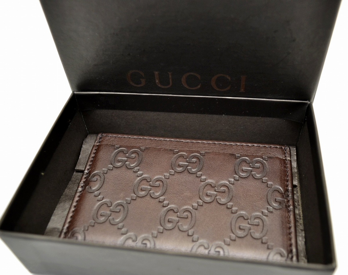 楽天市場】GUCCI グッチ グッチシマ GG柄 レザー カードケース パス