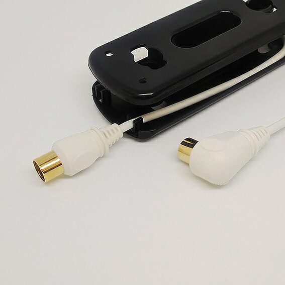 楽天市場】アンテナ テレビ ケーブル テックブルー 巻取ケース付き TV