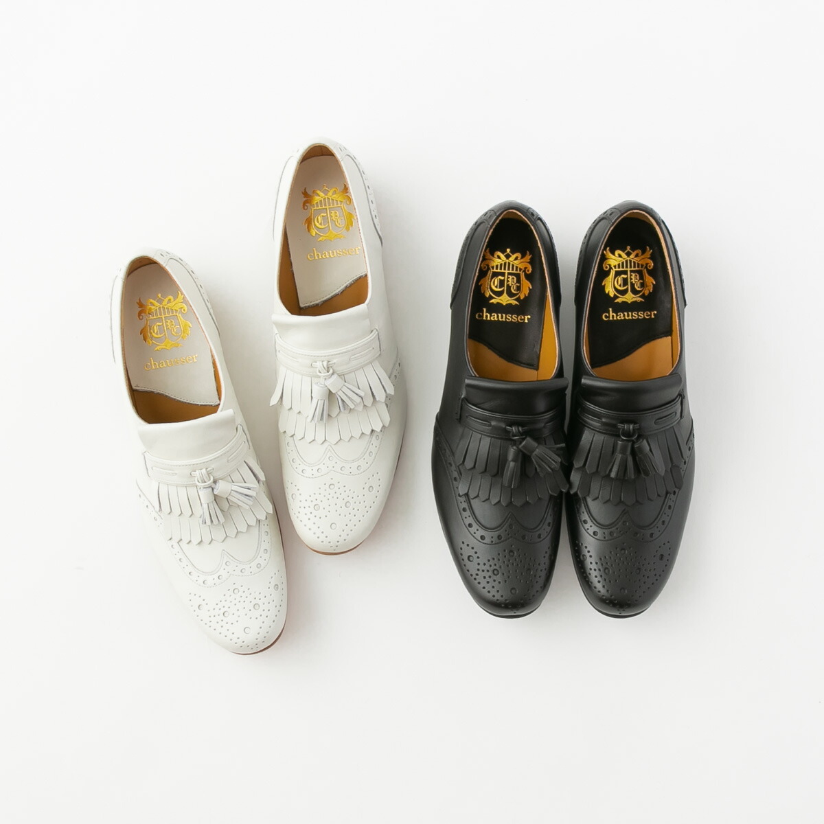 楽天市場】【クーポン対象外】chausser ショセ タッセル付 ローファー