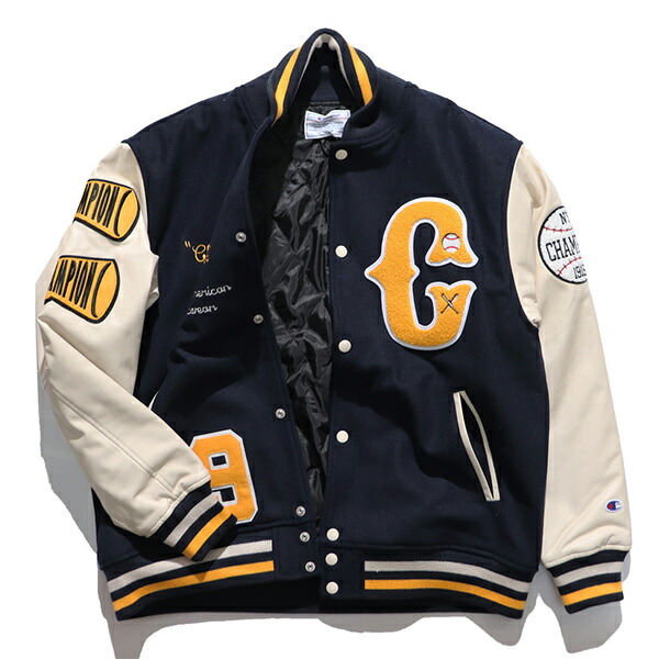 楽天市場】チャンピオン【Champion】C3-A610 ヴァーシティジャケット