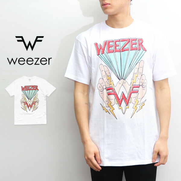 楽天市場】ウィーザー【WEEZER】 WEEZER W TEE WHITE ホワイト ロゴ