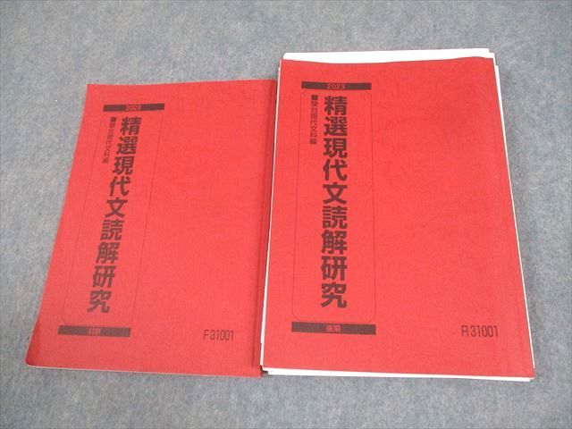 楽天市場】駿台 精選現代文読解研究 テキスト通年セット 2023 計2冊
