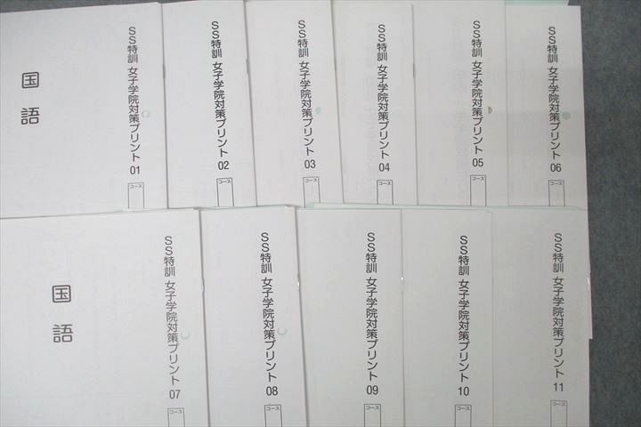 楽天市場】SAPIX サピックス SS特訓 女子学院対策プリント01〜11 国語