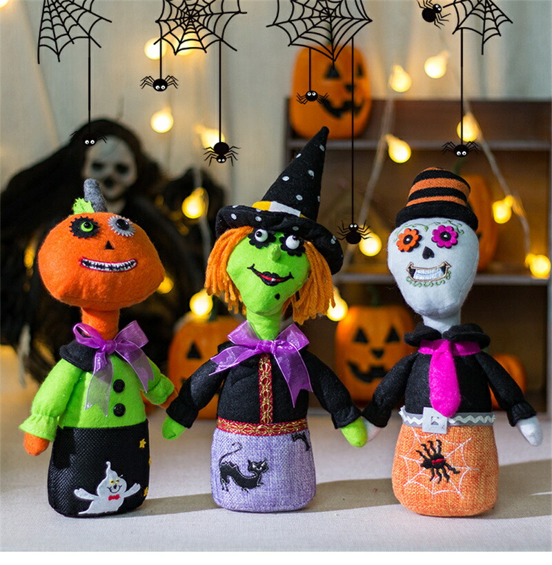 楽天市場】ハロウィン 飾り 可愛い 装飾 かわいい 人形 魔女 骸骨