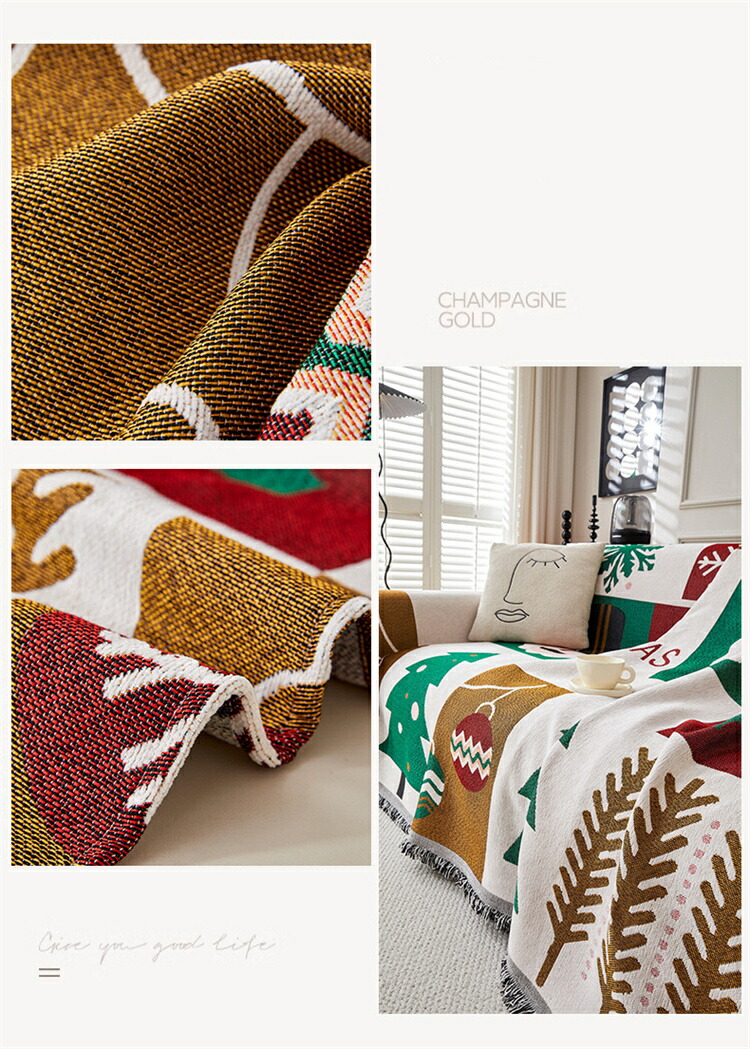 楽天市場】マルチカバー クリスマス 両面使える ブランケット