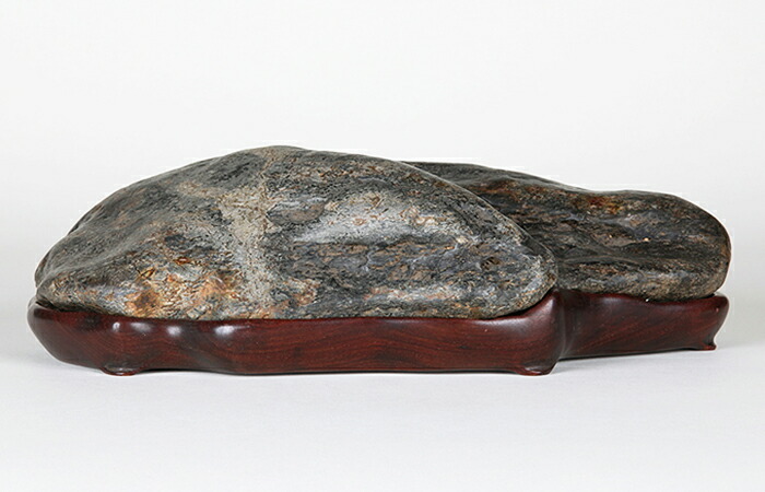 楽天市場】水石 「佐治川石」 盆栽 盆石 天然石 すいせき 台座付き