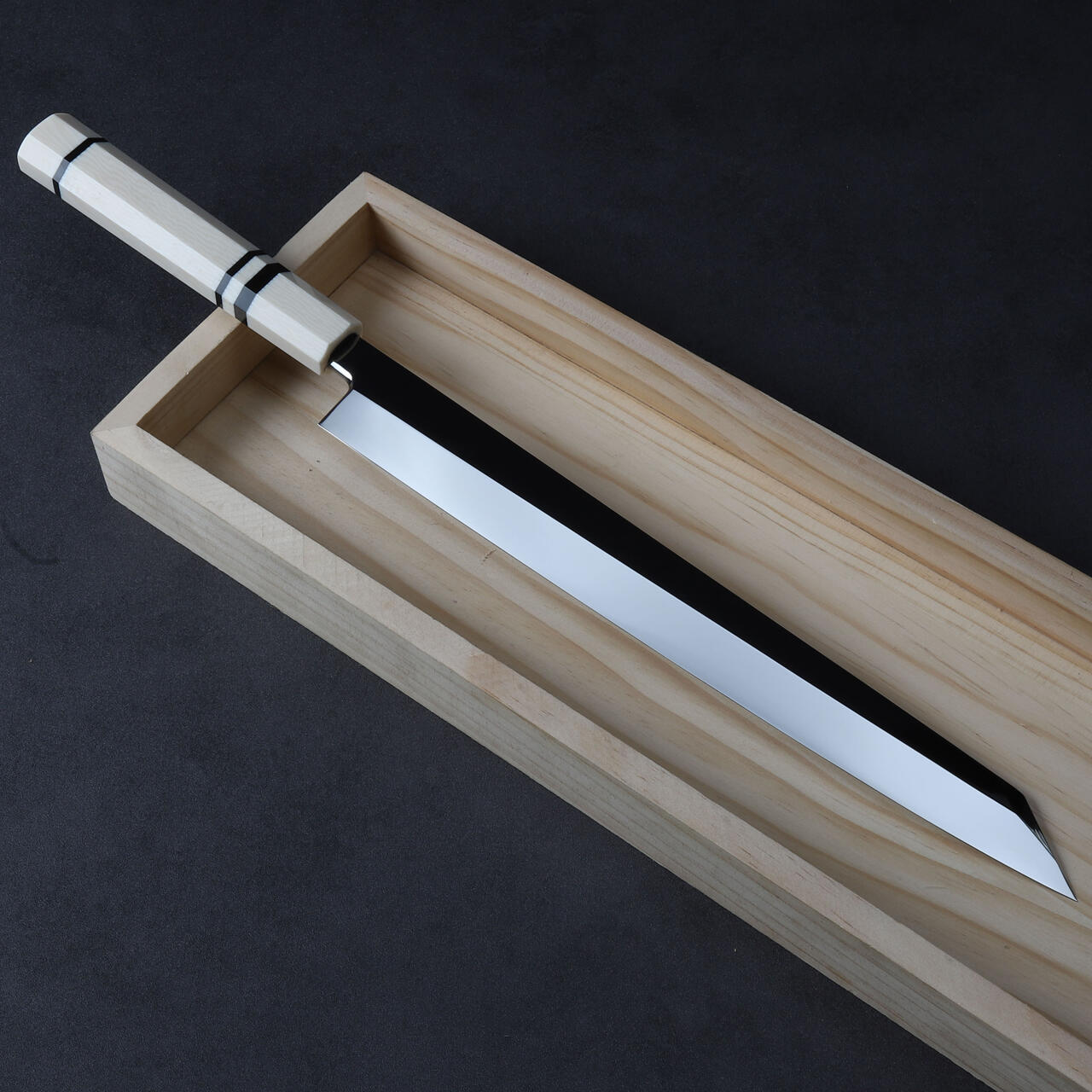 楽天市場】切付柳刃包丁 尺（刃渡り300mm）ウルトラ鏡面仕上げ 刺身