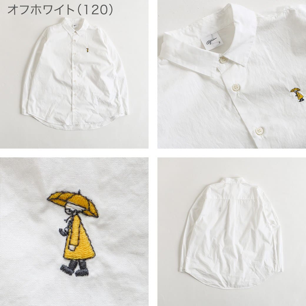 楽天市場】グリン grin ブロード雨の日刺繍ラウンドシャツ 秋冬 8245T