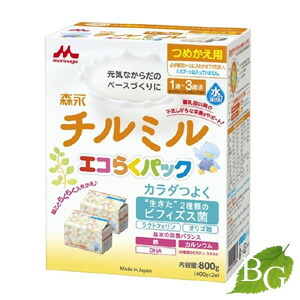 楽天市場】【送料無料】森永乳業 チルミル エコらくパック 800g 詰替え