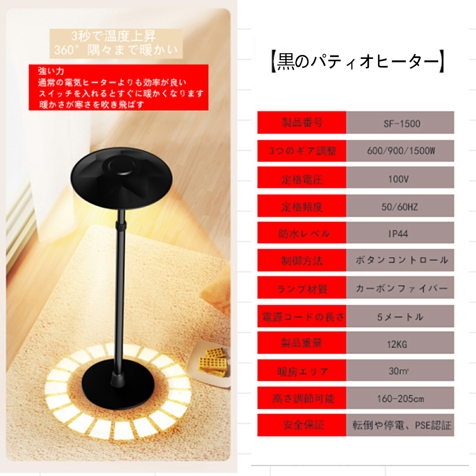 楽天市場】【2月20日-2月28日限定2000OFFクーポン】ハロゲンヒーター