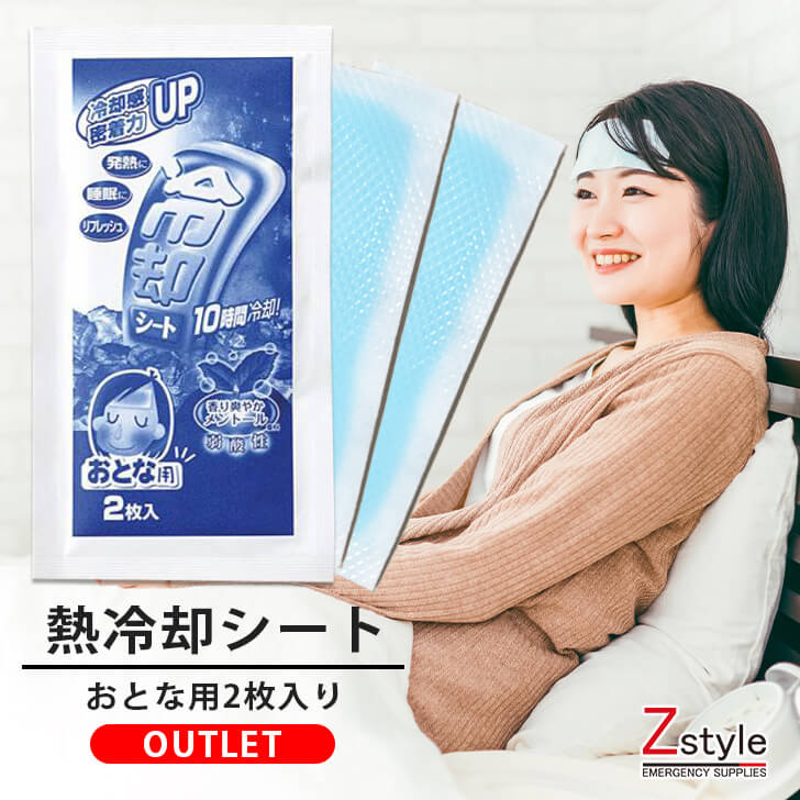 楽天市場】熱冷却シート 熱とりタックん 2枚入り（大人用）使用期限