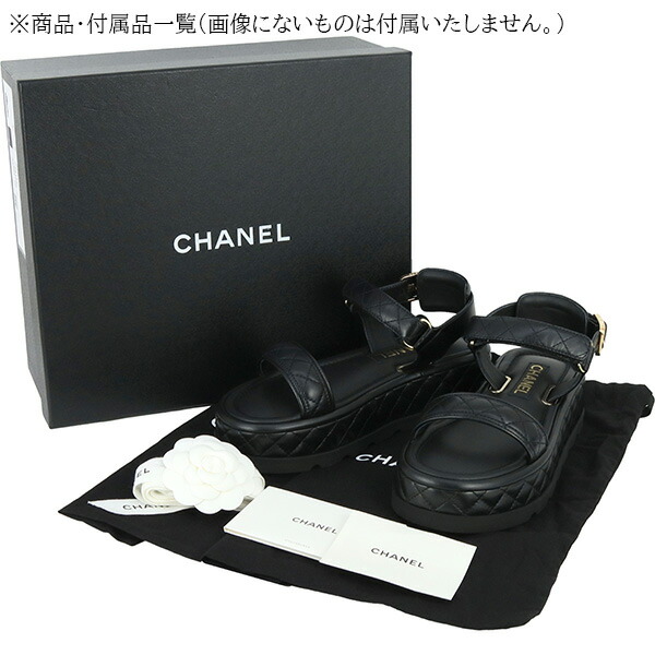 楽天市場】【新品】 シャネル サンダル 37Cサイズ 約24cm マトラッセ