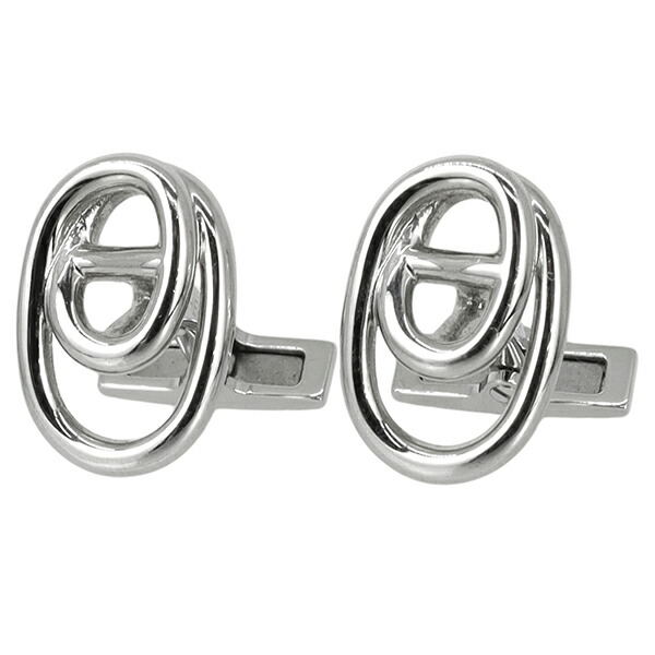 楽天市場】【未使用品】 エルメス カフス マイヨン メタル シルバー