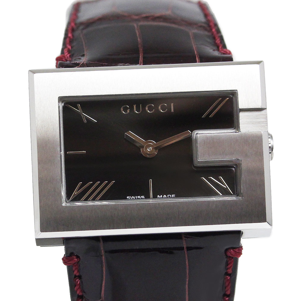 楽天市場】【未使用 展示品】グッチ GUCCI スクエア クォーツ 腕時計