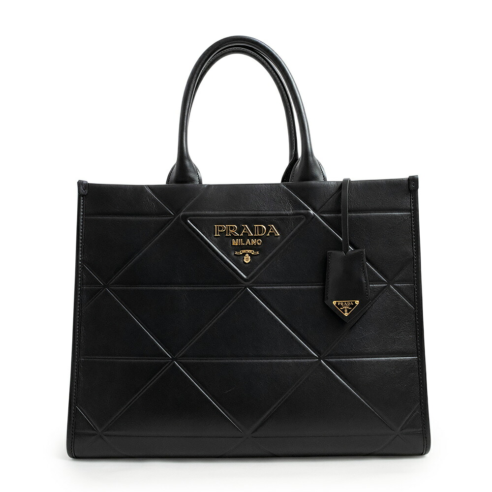 楽天市場】【美品】プラダ PRADA シンボル トップ ステッチ トート