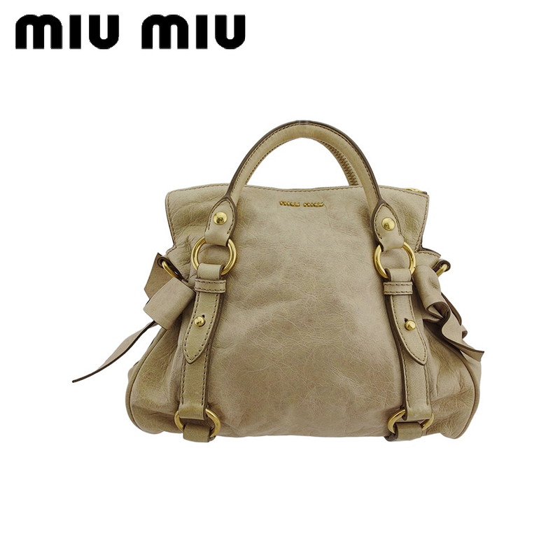楽天市場】miumiu 2wayバッグ サイドリボンの通販