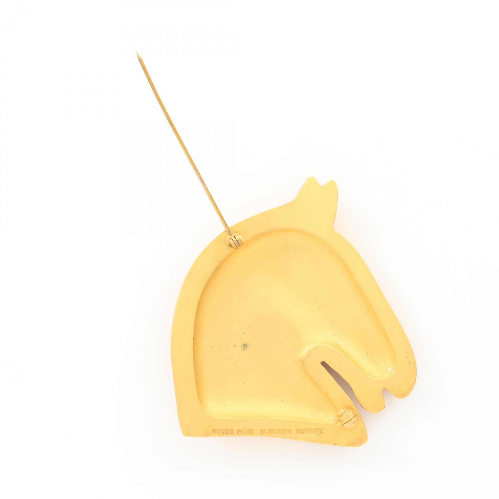 楽天市場】エルメス HERMES ホース ブローチ アクセサリー GP