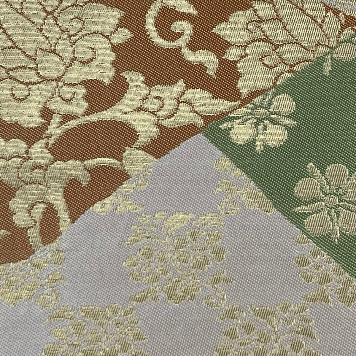 楽天市場】袋帯 名品 川島織物 落款あり 花唐草 有職文様 箔 ベージュ