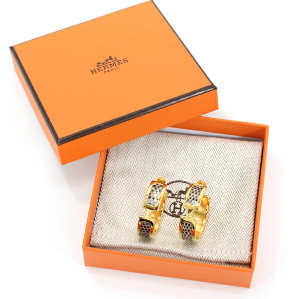 楽天市場】エルメス ピアス オランプ イエローゴールド オンブレ