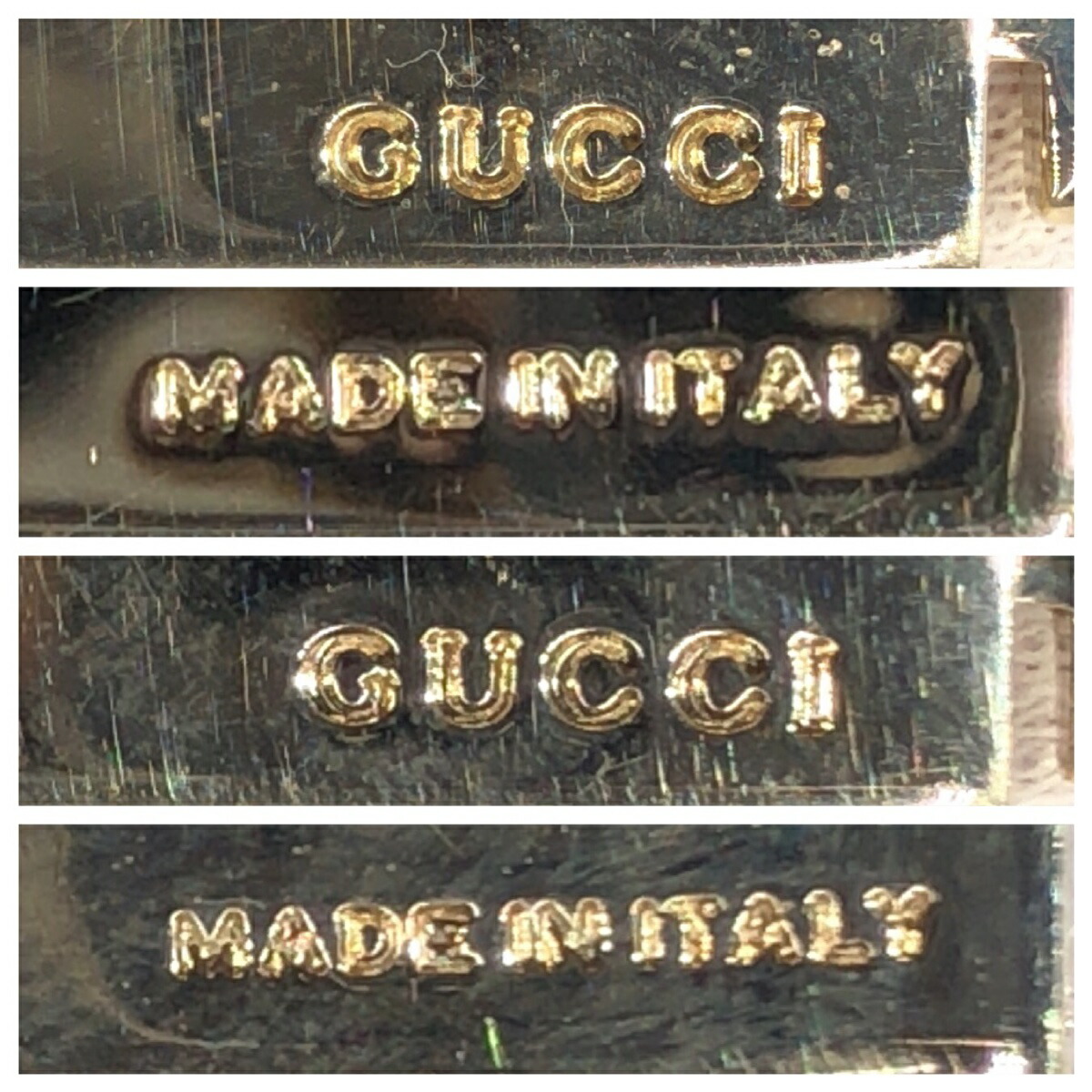 楽天市場】美品 GUCCI グッチ ゴールド メタル キーホルダー